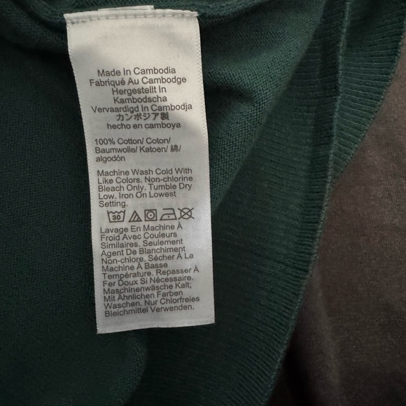 J.Crew Classic Green Cardigan | Size 2X / XXL - Picture 4 of 5